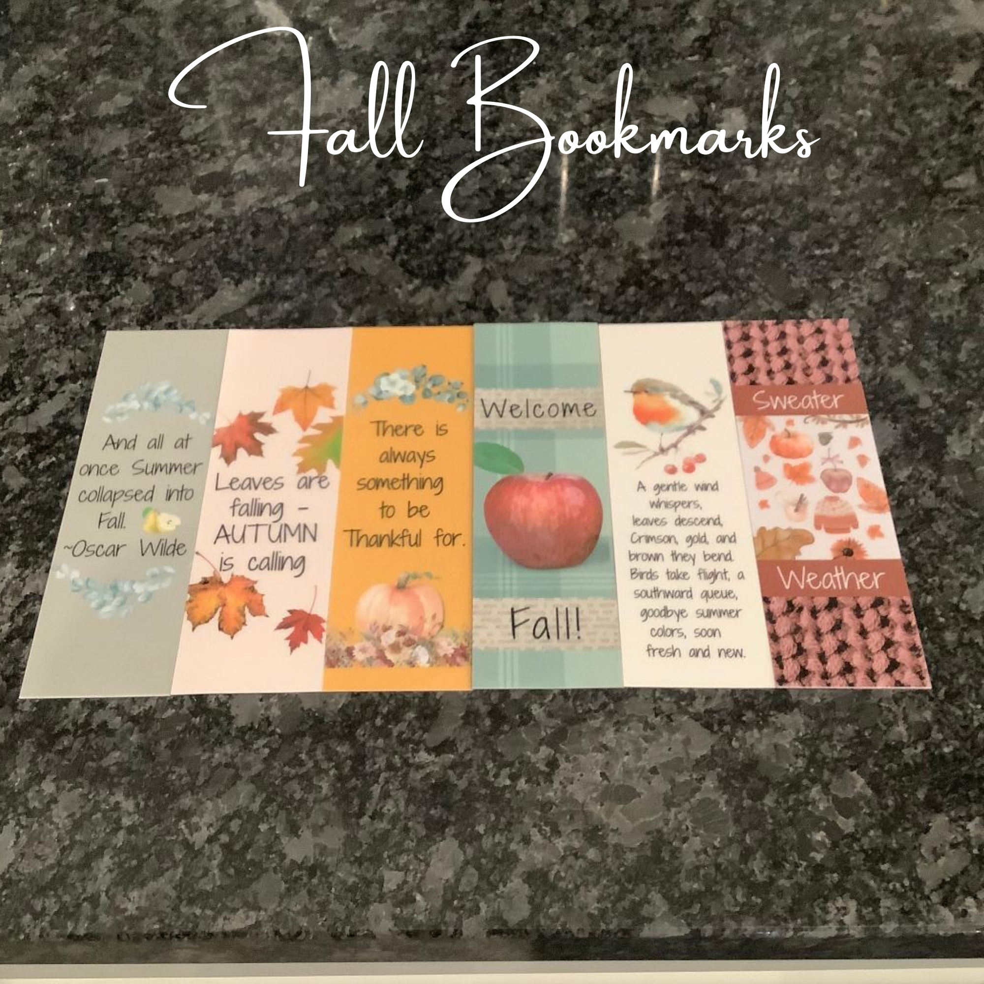 Fall Bookmark – for Cozy & Seasonal Reads