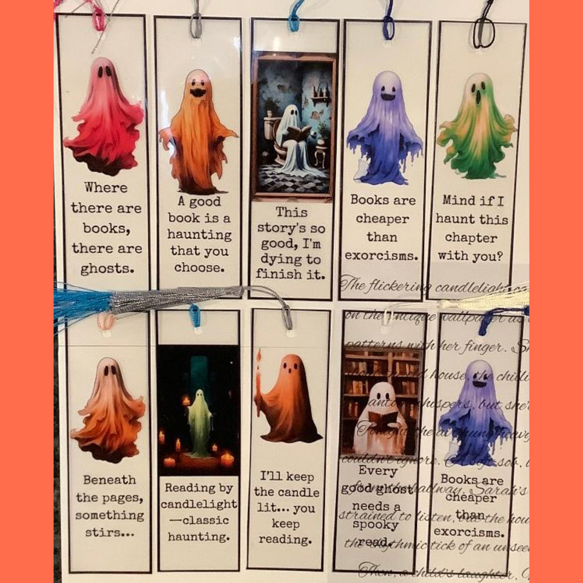 Transparent Ghost Bookmark - for Spooky & Fun Reads