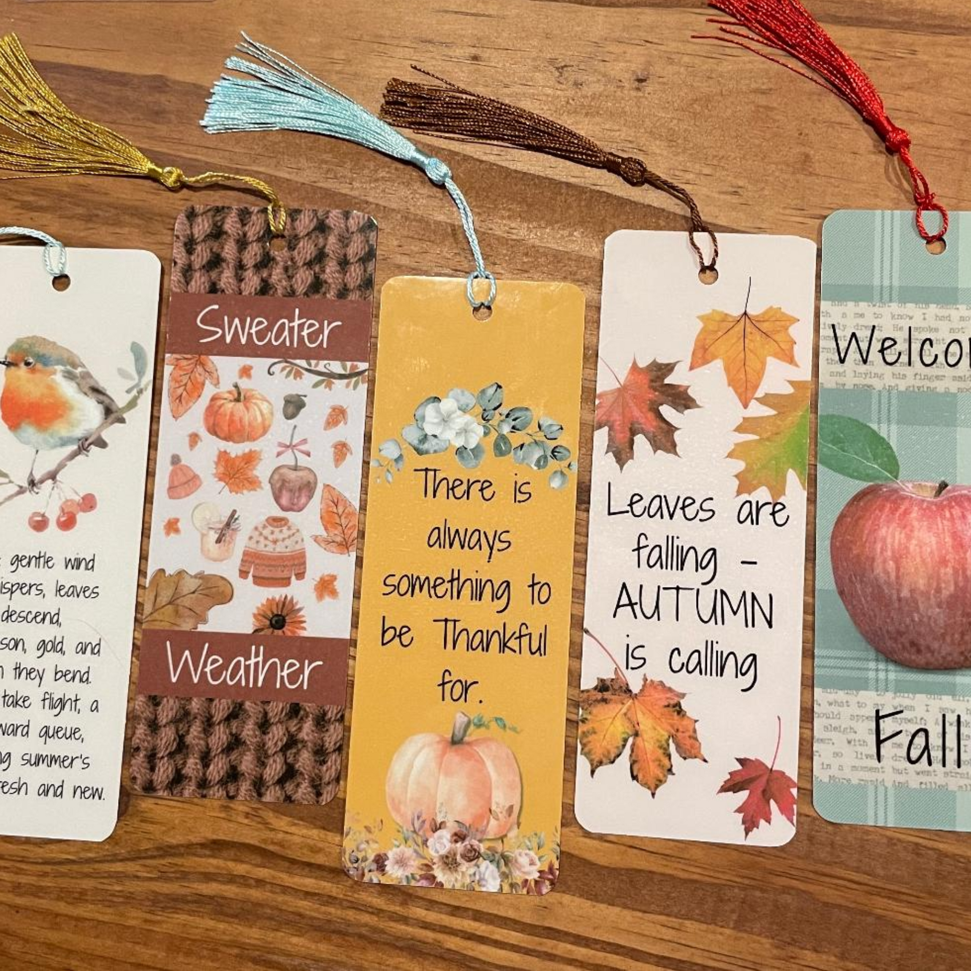 Fall Bookmark – for Cozy & Seasonal Reads